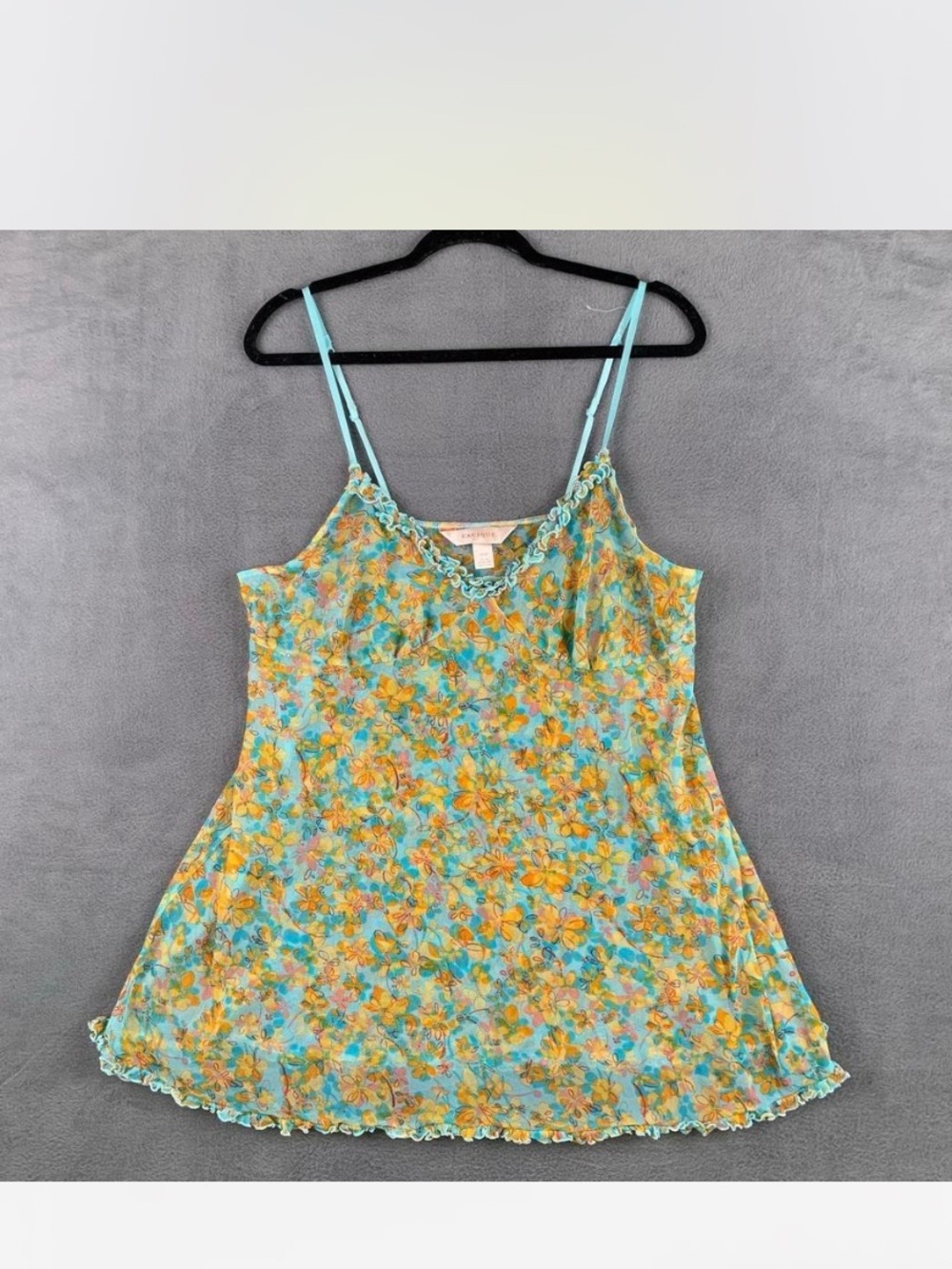 Cacique Turquoise & Yellow Floral Cami